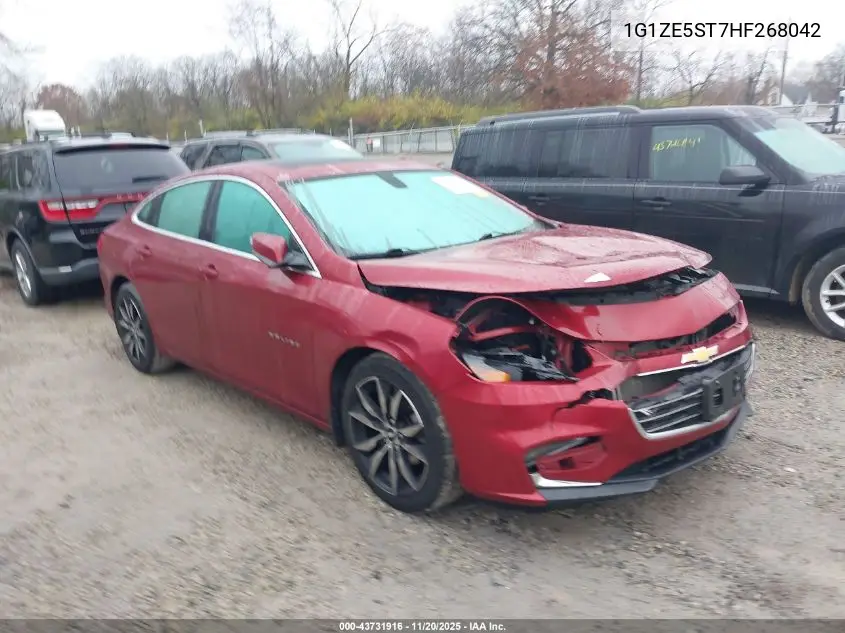 1G1ZE5ST7HF268042 2017 Chevrolet Malibu 1Lt