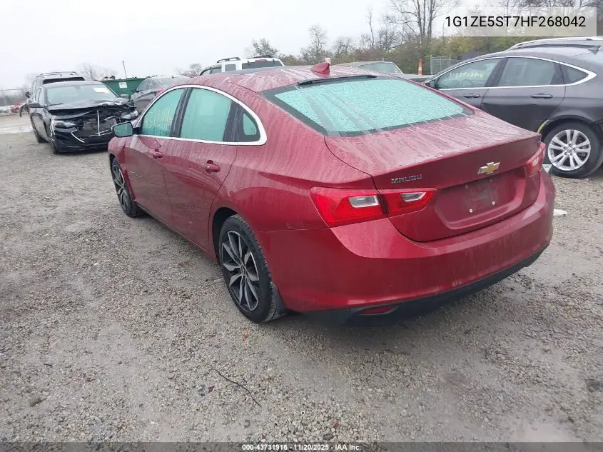 1G1ZE5ST7HF268042 2017 Chevrolet Malibu 1Lt