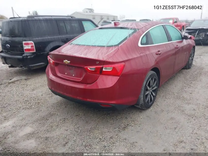1G1ZE5ST7HF268042 2017 Chevrolet Malibu 1Lt