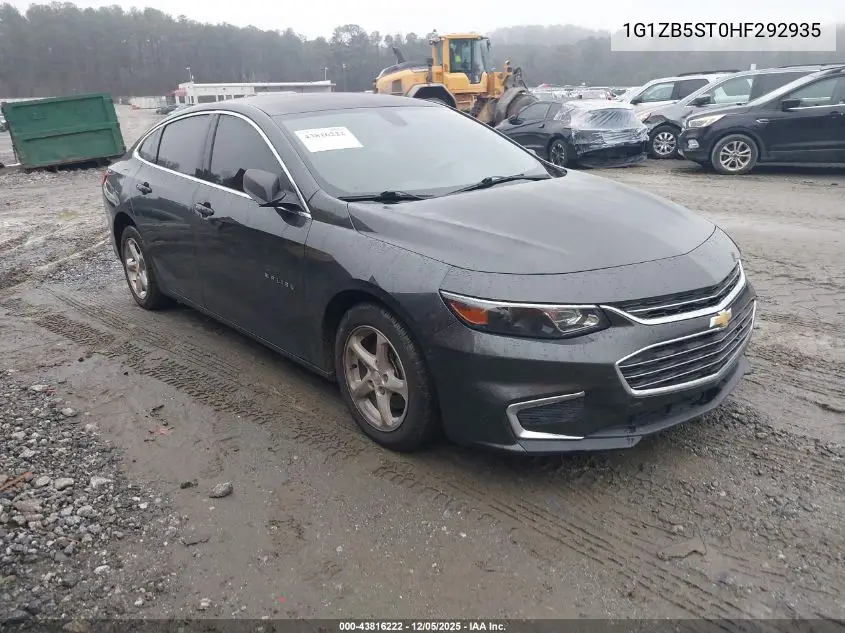 1G1ZB5ST0HF292935 2017 Chevrolet Malibu Ls