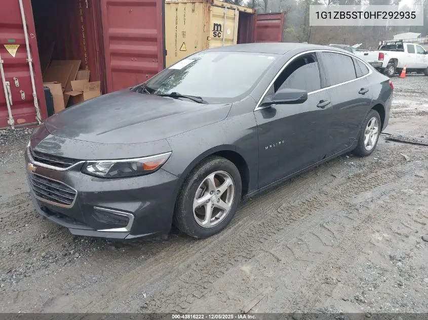 1G1ZB5ST0HF292935 2017 Chevrolet Malibu Ls