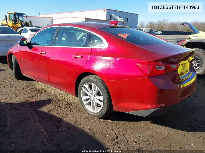 1G1ZE5ST7HF144983 2017 Chevrolet Malibu 1Lt