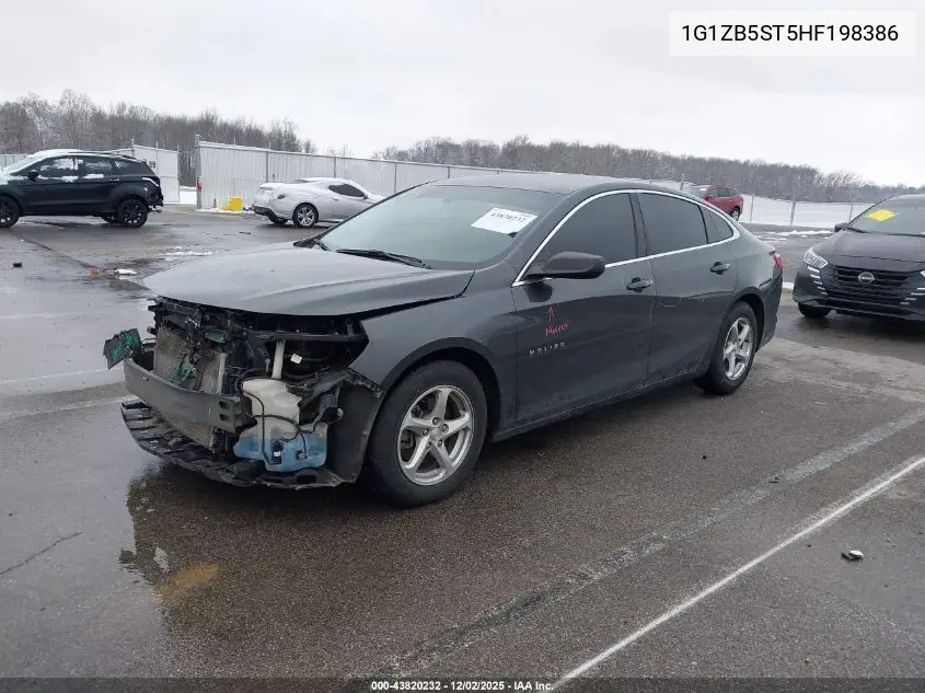 1G1ZB5ST5HF198386 2017 Chevrolet Malibu Ls