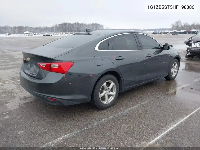 1G1ZB5ST5HF198386 2017 Chevrolet Malibu Ls