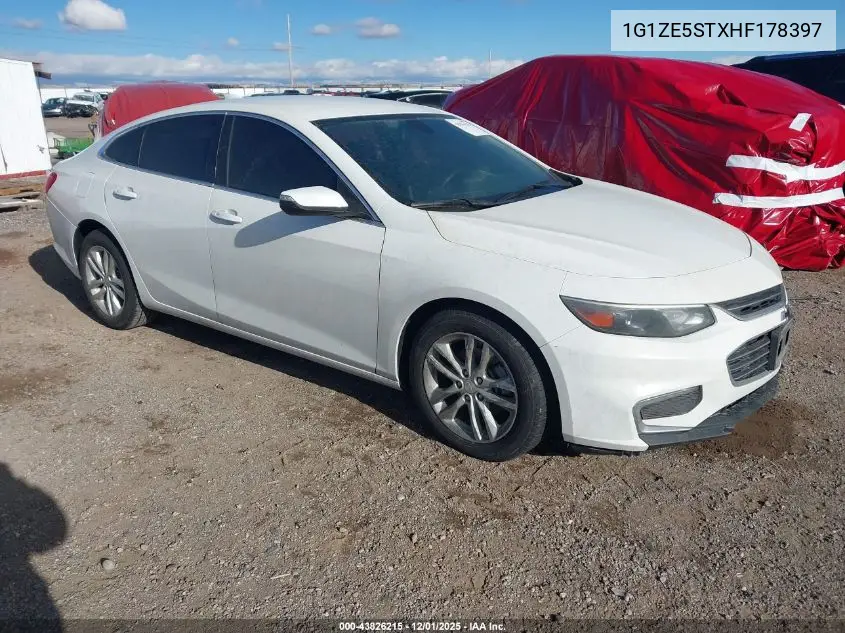 1G1ZE5STXHF178397 2017 Chevrolet Malibu 1Lt