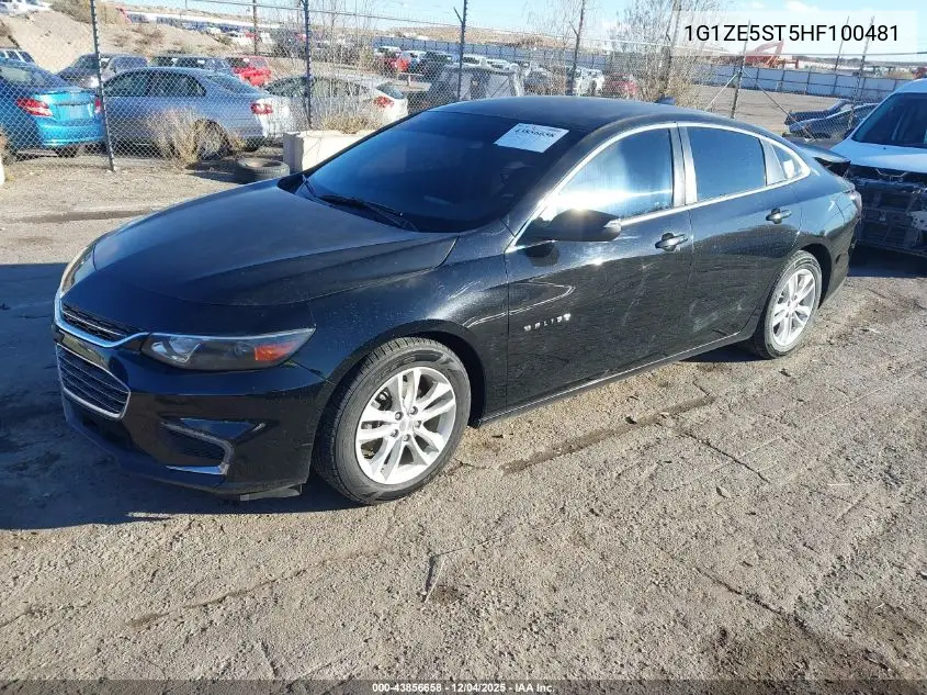 1G1ZE5ST5HF100481 2017 Chevrolet Malibu 1Lt