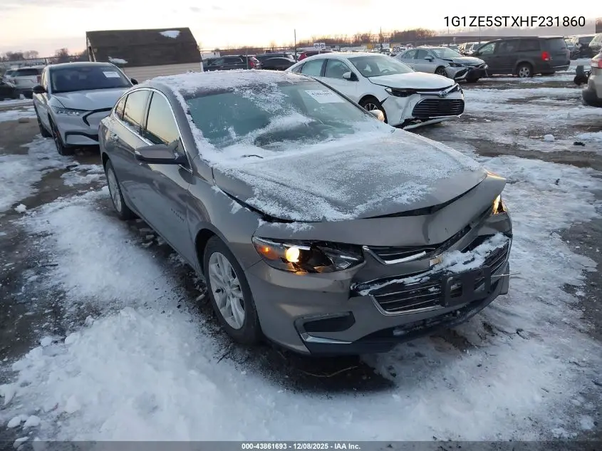 1G1ZE5STXHF231860 2017 Chevrolet Malibu 1Lt