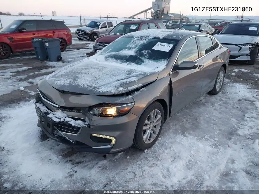 1G1ZE5STXHF231860 2017 Chevrolet Malibu 1Lt