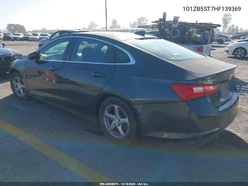1G1ZB5ST7HF139369 2017 Chevrolet Malibu Ls