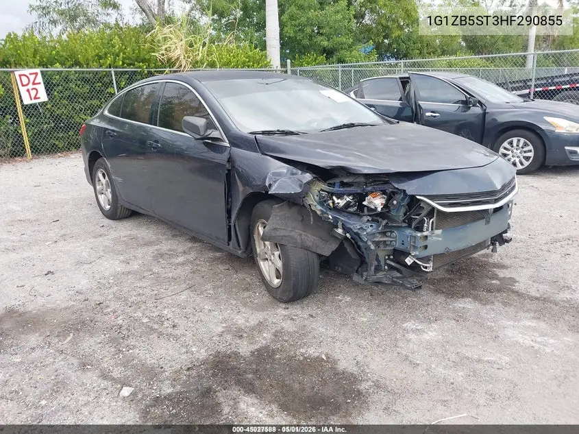 1G1ZB5ST3HF290855 2017 Chevrolet Malibu Ls