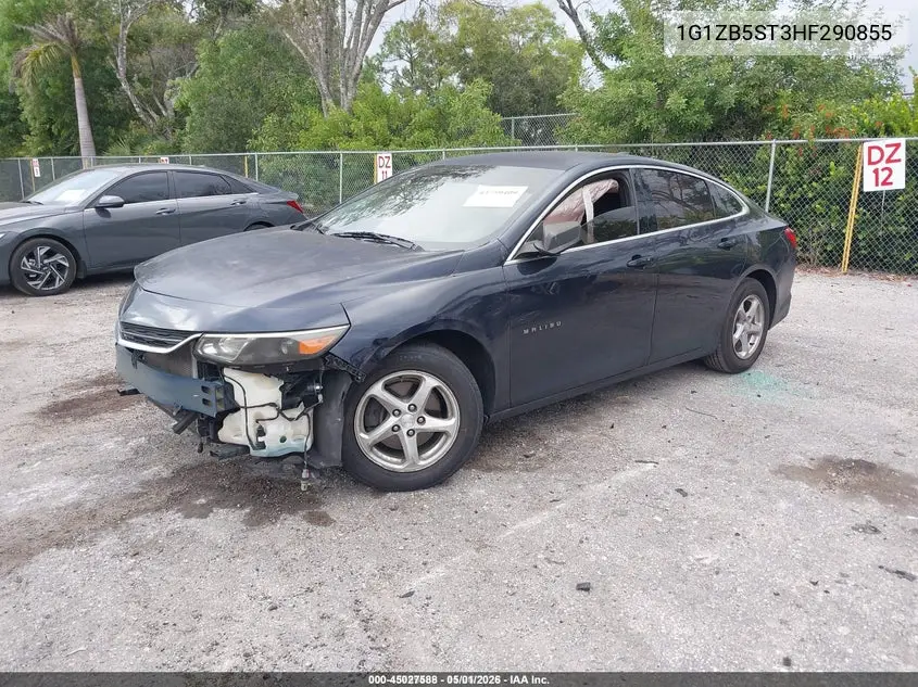 1G1ZB5ST3HF290855 2017 Chevrolet Malibu Ls