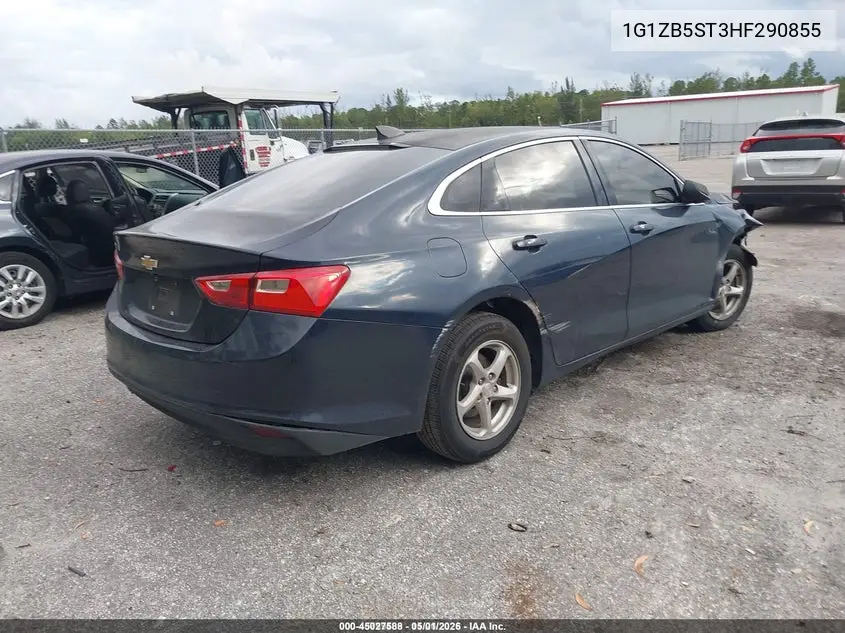 1G1ZB5ST3HF290855 2017 Chevrolet Malibu Ls