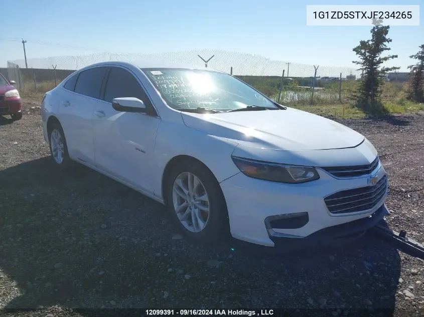 2018 Chevrolet Malibu VIN: 1G1ZD5STXJF234265 Lot: 12099391