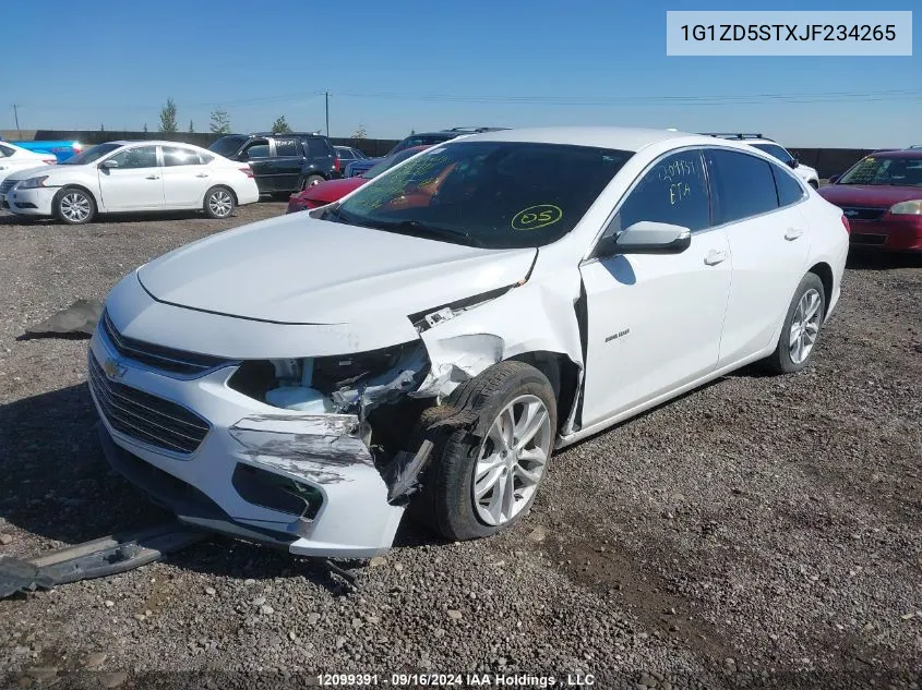 2018 Chevrolet Malibu VIN: 1G1ZD5STXJF234265 Lot: 12099391