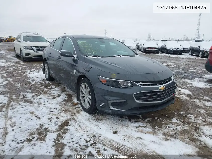1G1ZD5ST1JF104875 2018 Chevrolet Malibu Lt
