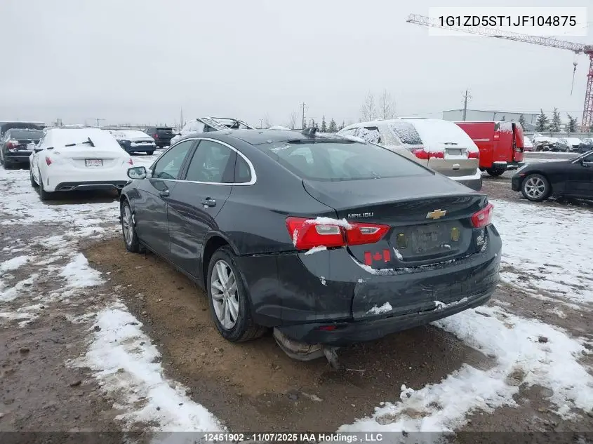 1G1ZD5ST1JF104875 2018 Chevrolet Malibu Lt