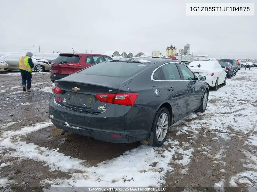1G1ZD5ST1JF104875 2018 Chevrolet Malibu Lt