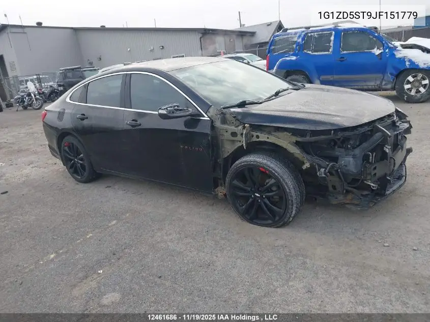 1G1ZD5ST9JF151779 2018 Chevrolet Malibu Lt