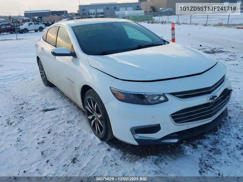 1G1ZD5ST1JF241718 2018 Chevrolet Malibu Lt