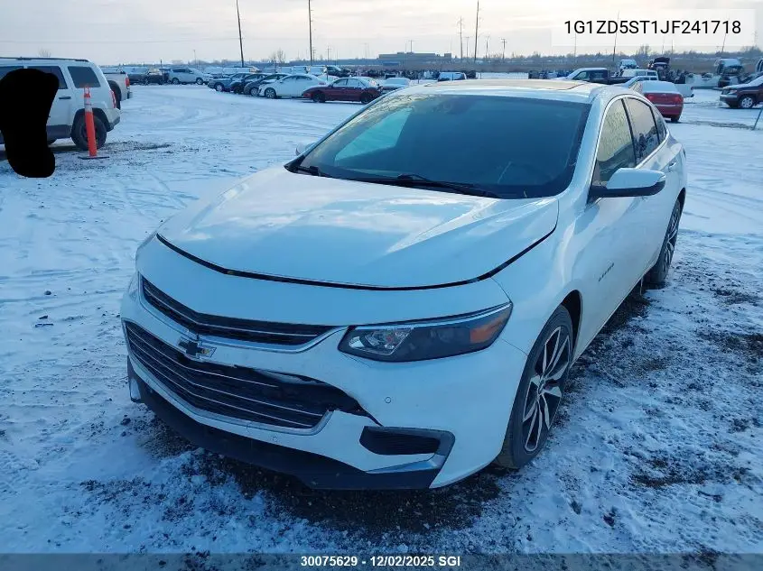 1G1ZD5ST1JF241718 2018 Chevrolet Malibu Lt
