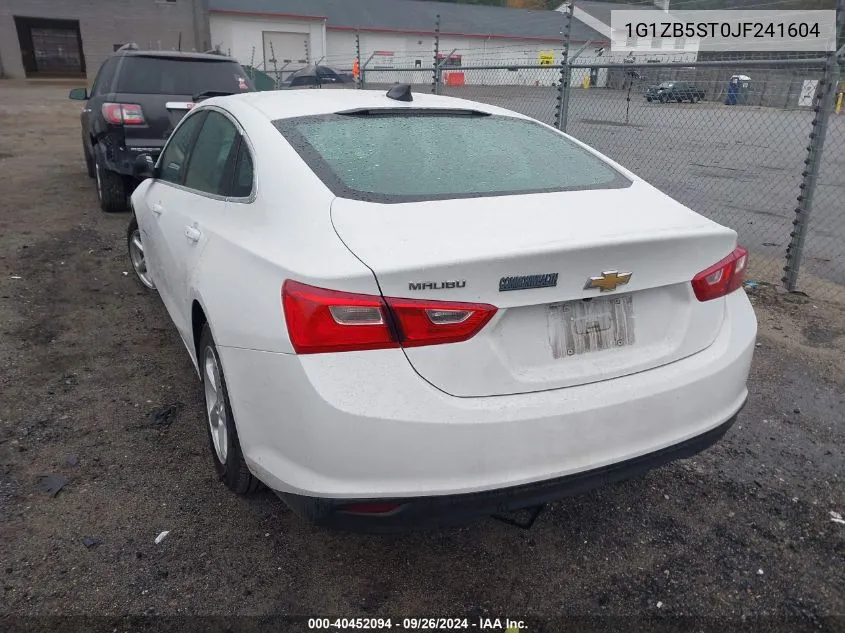 1G1ZB5ST0JF241604 2018 Chevrolet Malibu 1Ls