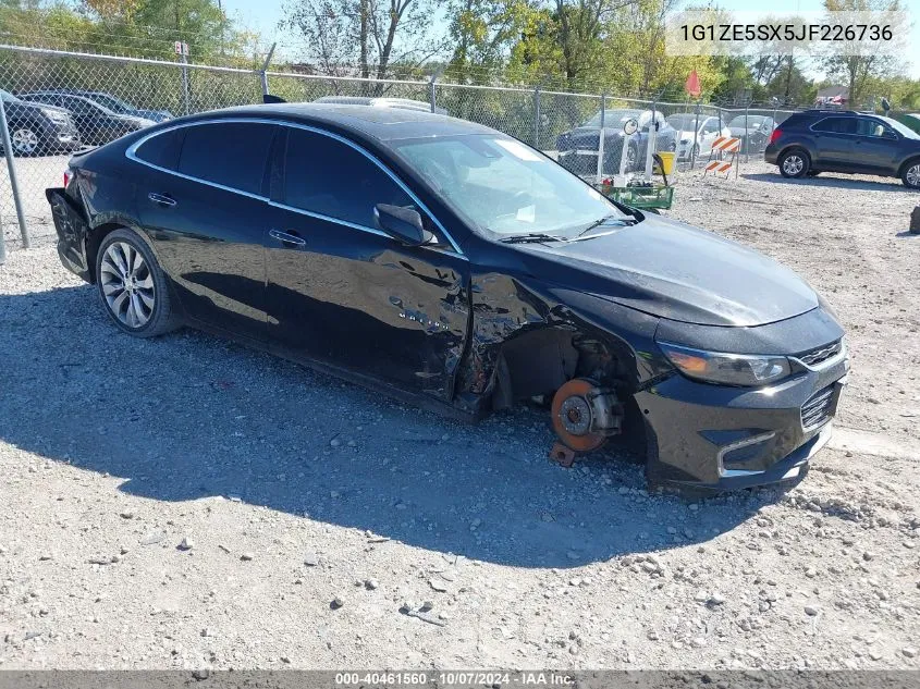 1G1ZE5SX5JF226736 2018 Chevrolet Malibu Premier