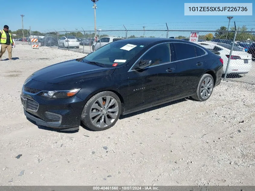 1G1ZE5SX5JF226736 2018 Chevrolet Malibu Premier