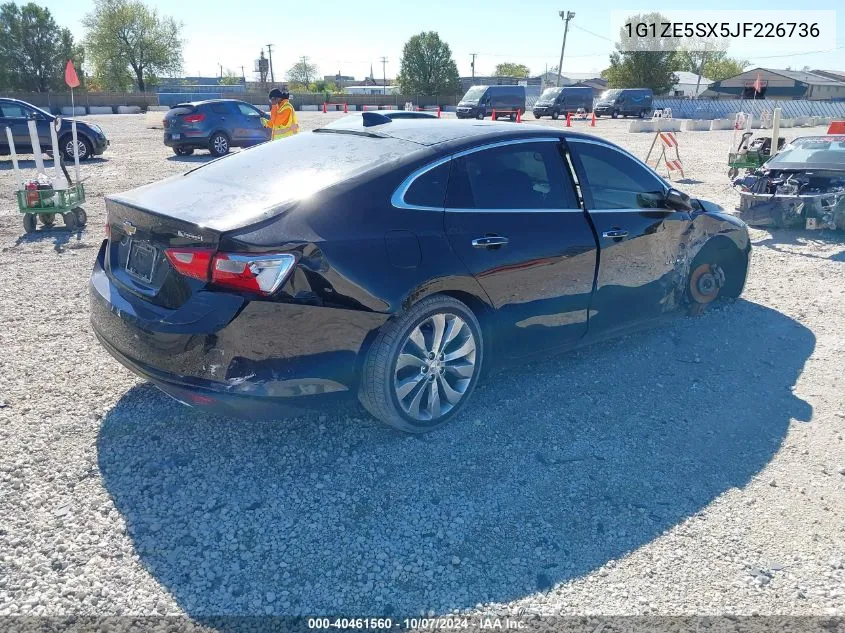 1G1ZE5SX5JF226736 2018 Chevrolet Malibu Premier