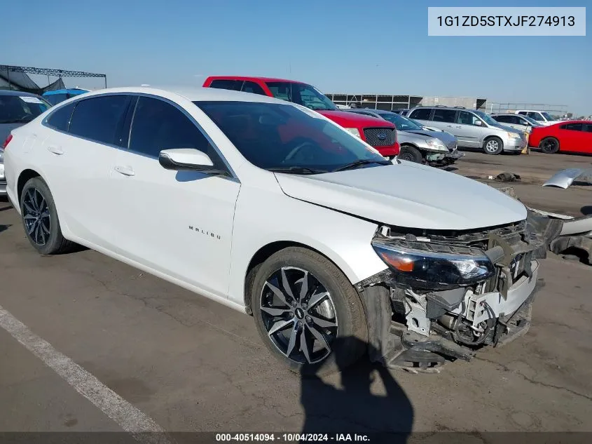 1G1ZD5STXJF274913 2018 Chevrolet Malibu Lt