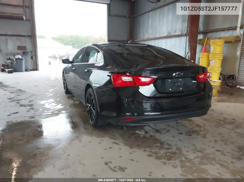 1G1ZD5ST2JF157777 2018 Chevrolet Malibu Lt