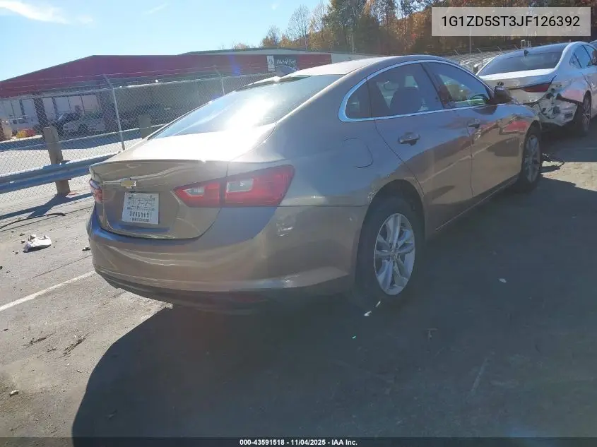 1G1ZD5ST3JF126392 2018 Chevrolet Malibu Lt