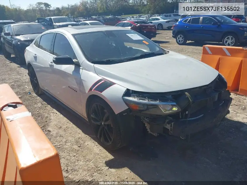 1G1ZE5SX7JF135502 2018 Chevrolet Malibu Premier