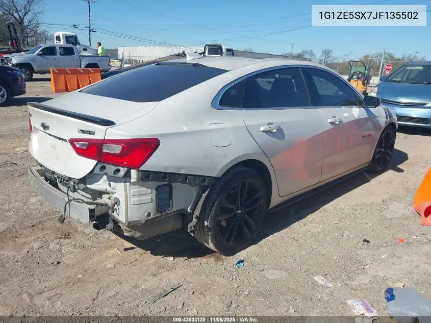 1G1ZE5SX7JF135502 2018 Chevrolet Malibu Premier