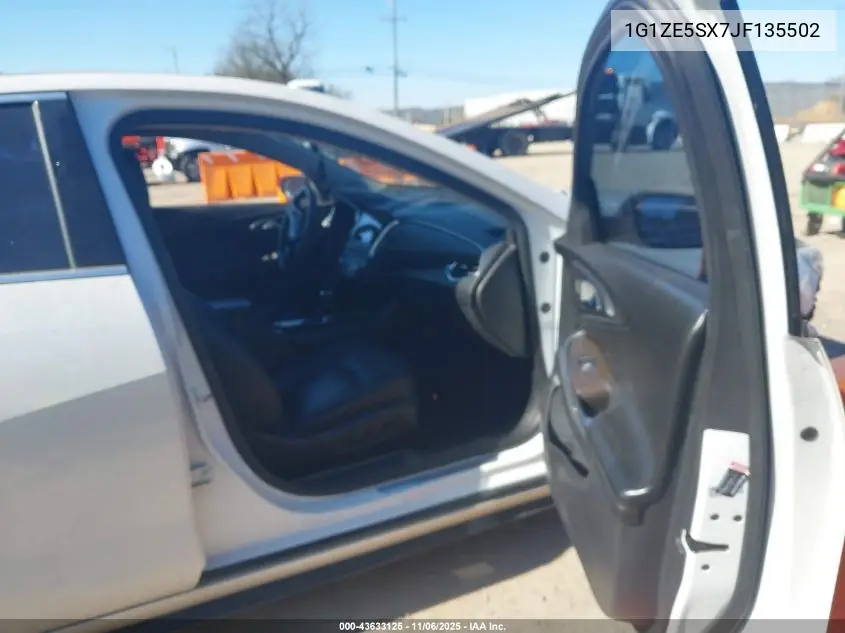 1G1ZE5SX7JF135502 2018 Chevrolet Malibu Premier