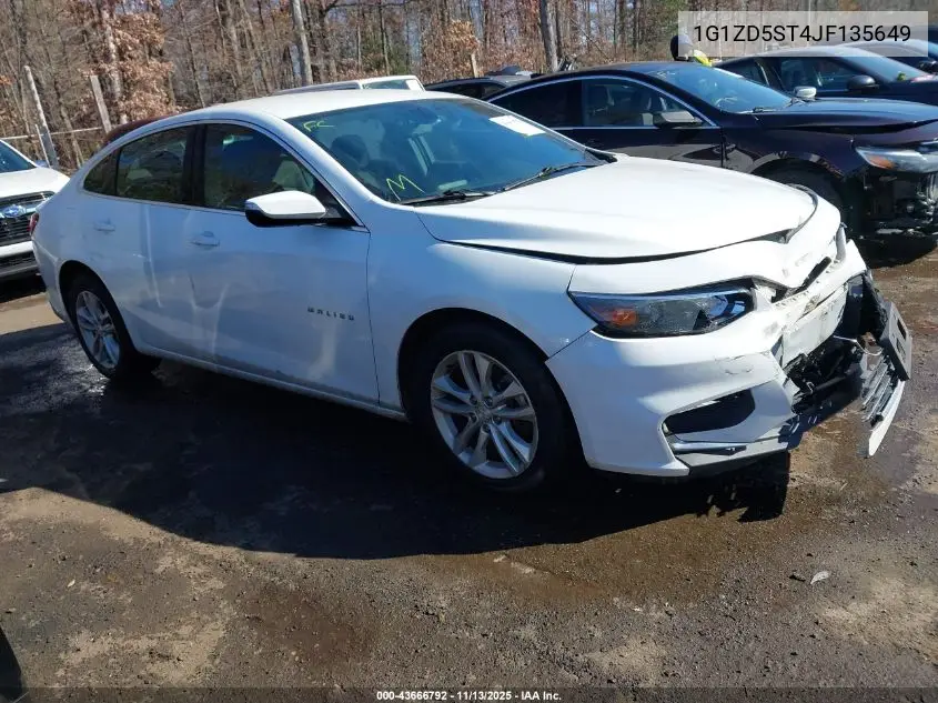 1G1ZD5ST4JF135649 2018 Chevrolet Malibu Lt