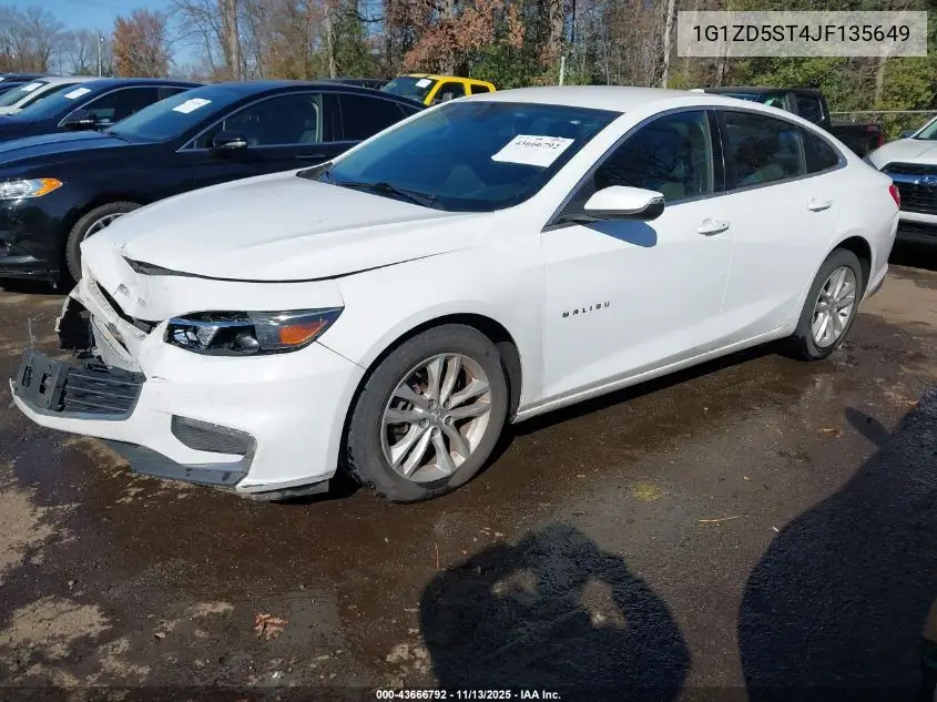 1G1ZD5ST4JF135649 2018 Chevrolet Malibu Lt