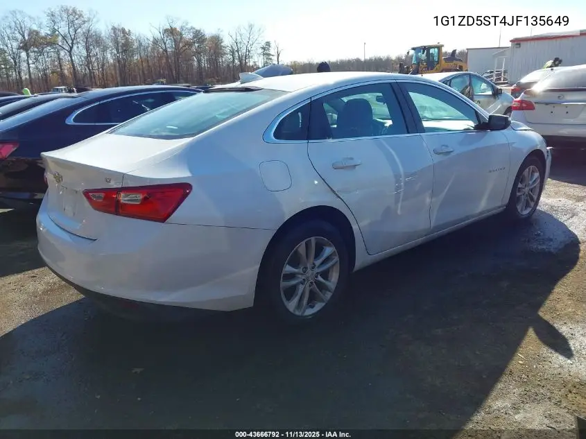 1G1ZD5ST4JF135649 2018 Chevrolet Malibu Lt