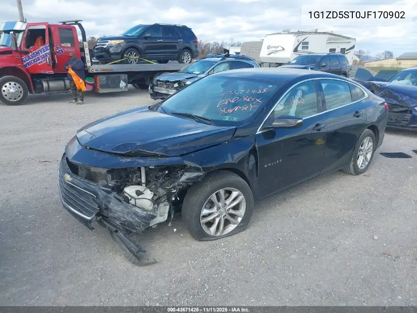 1G1ZD5ST0JF170902 2018 Chevrolet Malibu Lt