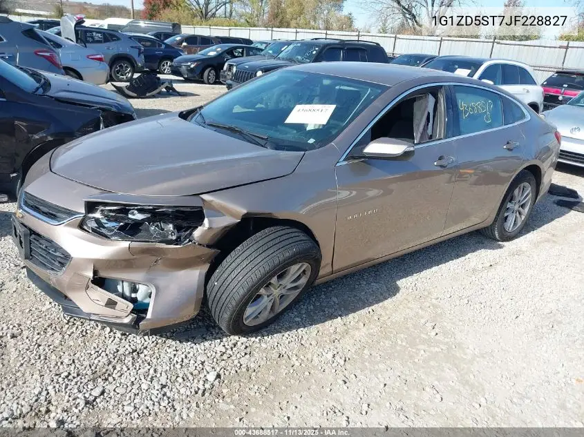 1G1ZD5ST7JF228827 2018 Chevrolet Malibu Lt