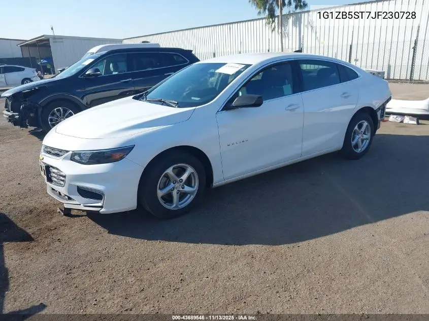 1G1ZB5ST7JF230728 2018 Chevrolet Malibu 1Ls