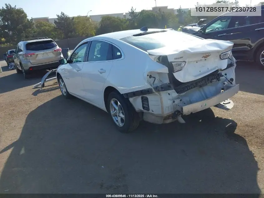 1G1ZB5ST7JF230728 2018 Chevrolet Malibu 1Ls