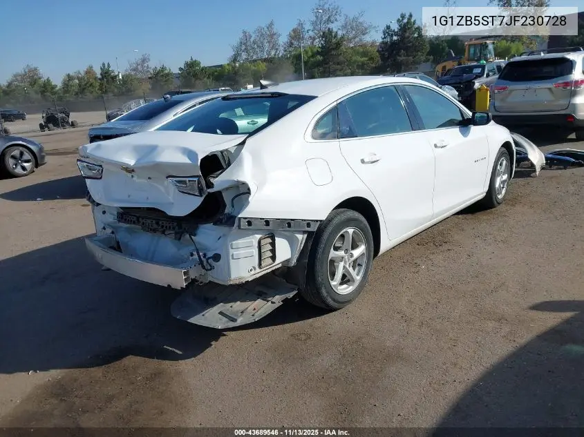 1G1ZB5ST7JF230728 2018 Chevrolet Malibu 1Ls