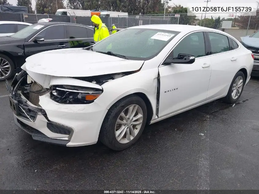 1G1ZD5ST6JF155739 2018 Chevrolet Malibu Lt
