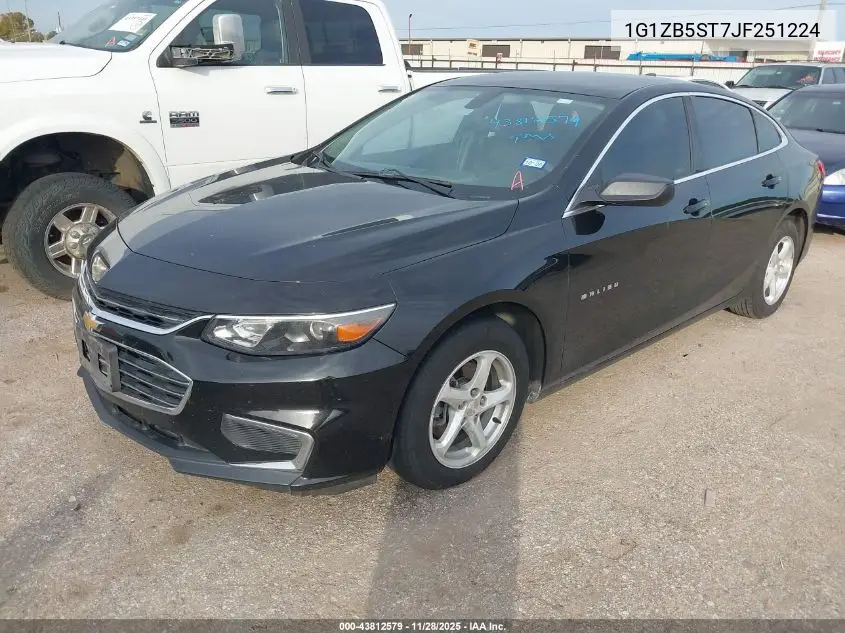 1G1ZB5ST7JF251224 2018 Chevrolet Malibu 1Ls