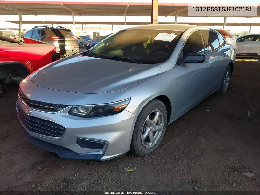 1G1ZB5ST5JF102181 2018 Chevrolet Malibu 1Ls