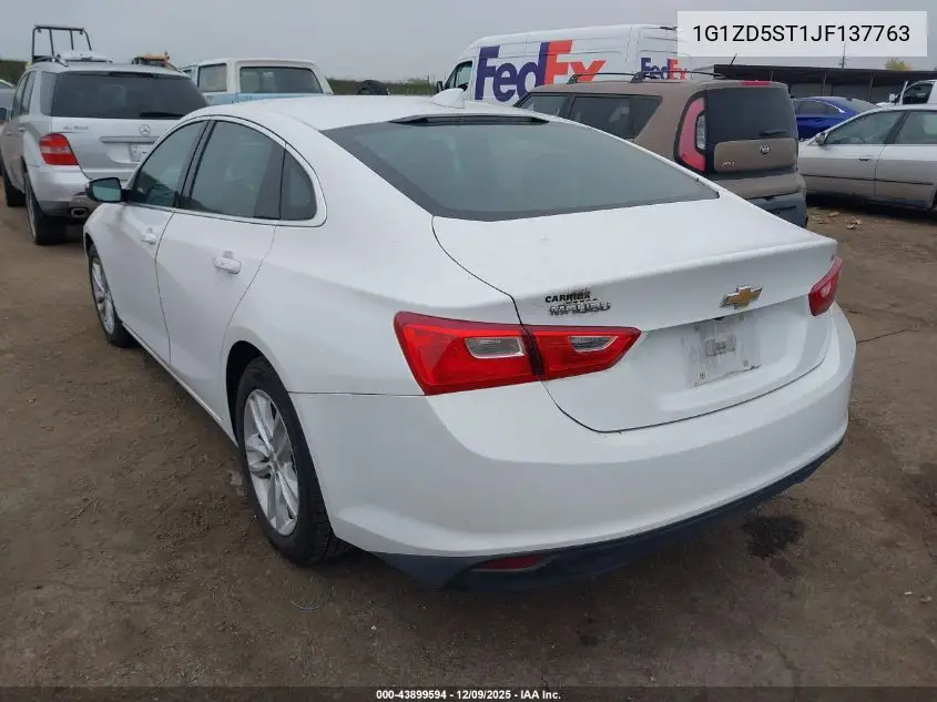 1G1ZD5ST1JF137763 2018 Chevrolet Malibu Lt
