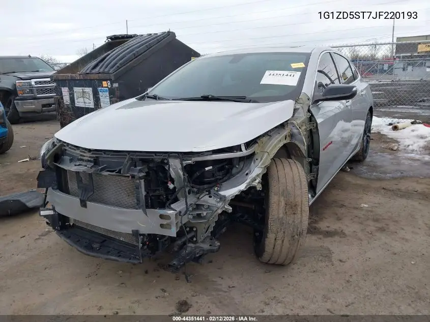 1G1ZD5ST7JF220193 2018 Chevrolet Malibu Lt