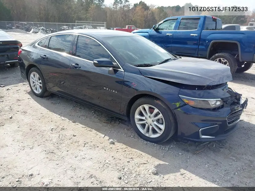 1G1ZD5ST5JF172533 2018 Chevrolet Malibu Lt