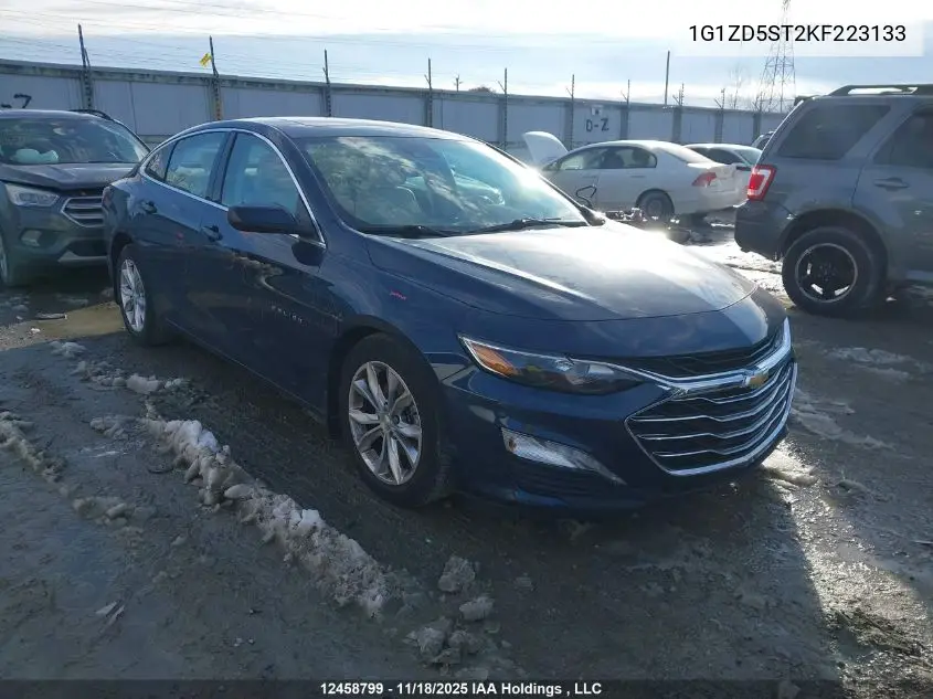 1G1ZD5ST2KF223133 2019 Chevrolet Malibu Lt