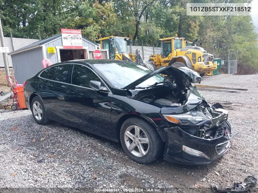 2019 Chevrolet Malibu 1Ls VIN: 1G1ZB5STXKF218512 Lot: 40440147